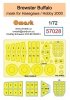 Omask 57028 Brewster Buffalo mask (for Hasegawa / Hobby 2000) 1/72